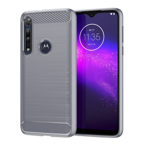 Motorola Moto One Serie TPU Gebürstet Handyhülle Motorola One Macro Mode #2444 – Bild 2