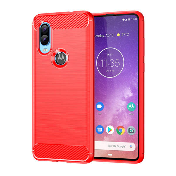 Motorola Moto One Serie Mode Handyhülle TPU Motorola One Vision Gebürstet #2446 – Bild 4