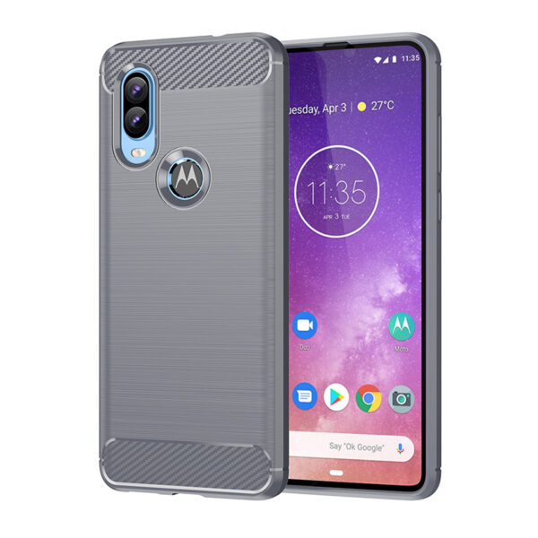Motorola Moto One Serie Mode Handyhülle TPU Motorola One Vision Gebürstet #2446 – Bild 2